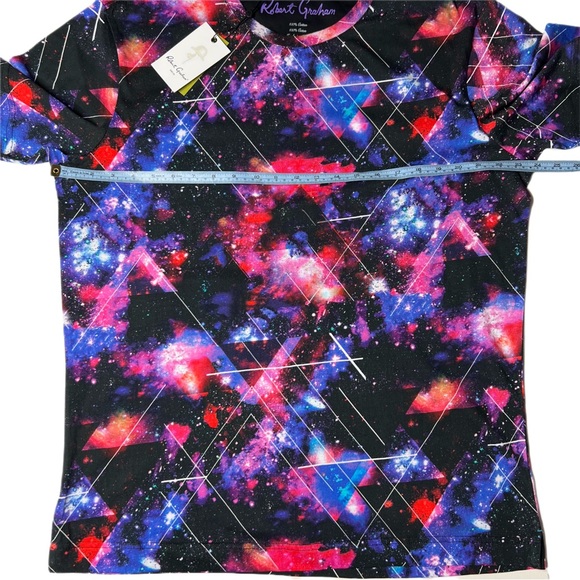 NWT Robert Graham Space Geo T-Shirt XL | abstract geometric graphic AOP tee - Picture 5 of 7